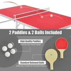 60'' Portable Table Tennis Ping Pong Folding Table W/Accessories Indoor Game -Costway GUEST dfb3b236 5bef 42a3 b961 f2d1a351158c