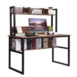 Costway Computer Desk With Hutch Bookshelf Study Wrting Desk Space Saving 23 Costway Computer Desk With Hutch Bookshelf Study Wrting Desk Space Saving -Costway GUEST e128e964 95d5 4710 a280 b75691c43564