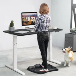 Costway Electric 55''x28'' Standing Desk Sit To Stand Workstation Dual Motor -Costway GUEST e150a989 d676 45e1 8e5b b1ecaaba3d46