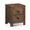 Costway Nightstand Bed Sofa Side End Coffee Table Wood 2 Storage Sliding Drawers Bedroom -Costway GUEST e1551904 3ae8 431e 87fb cd76bea5dd83