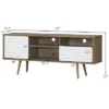 Costway Modern TV Stand/Console Cabinet 3 Shelves Storage Drawer Splayed Leg Wood/White 2 Costway Modern TV Stand/Console Cabinet 3 Shelves Storage Drawer Splayed Leg Wood/White -Costway GUEST e1612b4d 4917 49e7 87ab aaed107bfc74