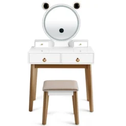 Costway Vanity Dressing Table Set Touch Screen Dimming Mirror -Costway GUEST e195238f 7639 46b4 8e74 7b911e8da5d4