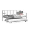 Costway Twin Metal Daybed With Roll Out Trundle Heavy Duty Frame Sofa Bed Set -Costway GUEST e30b49e3 4fa9 432e 894c f5d0c8f7b9ab