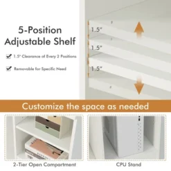 Costway Computer Desk Home Office Workstation Study Laptop Table W/Keyboard Tray Drawer -Costway GUEST e3267387 69ec 4905 a69f 3bc471171b26