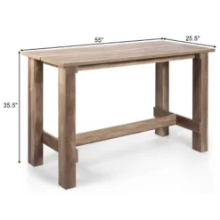 Costway Dining Table Counter Height Rectangular Kitchen Living Room -Costway GUEST e326d1a4 ba2a 455c a1e3 4056607273c4