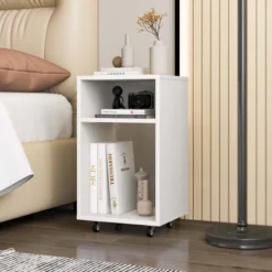 Costway Mobile File Cabinet Wooden Printer Stand Vertical Storage Organizer Home Office -Costway GUEST e38ce104 05f7 47cc b5f6 5981e5810d87