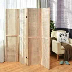 Costway 4-Panel Pegboard Display 5' Tall Folding Privacy Screen Craft Display 19 Costway 4-Panel Pegboard Display 5' Tall Folding Privacy Screen Craft Display -Costway GUEST e414b08d 8bc2 424c b1d7 06e568badb21