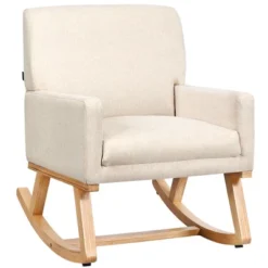Costway Mid Century Fabric Rocking Chair Upholstered Accent Armchair Lounge Chair Beige/Gray 22 Costway Mid Century Fabric Rocking Chair Upholstered Accent Armchair Lounge Chair Beige/Gray -Costway GUEST e4730df9 eac6 4ff1 9796 f3abee4dd643