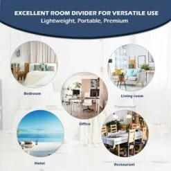 Costway 67'' High 6 Panel Room Divider Furniture Classic Venetian Wooden Slat Home -Costway GUEST e4f77815 526d 4f4b 8468 ab36ab42e21c