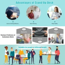 Costway 55''x28'' Electric Standing Desk Adjustable Sit To Stand W/ Controller -Costway GUEST e501c273 70ec 4d45 8b4c 179aedd9f9a0