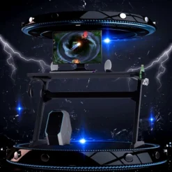 Gaming Desk Computer Studio Desk PC Table Z Shape Gamer Workstation W/Mousepad -Costway GUEST e58221db b490 4119 a5d3 ca2dbc8d0280