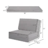 Costway Convertible Fold Down Chair Flip Out Lounger Sleeper Bed Couch Grey -Costway GUEST e5836700 1e22 48ea 9093 1c6240e9ce12