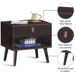 Costway Nightstand Sofa Side End Table Bedside Table Drawer Storage 16 Costway Nightstand Sofa Side End Table Bedside Table Drawer Storage -Costway GUEST e68c41de deba 4a9c acdb 3cc9fc182dc2 1