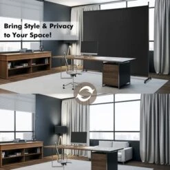 Costway 6FT Single Panel Room Divider With Wheels Rolling Fabric Partition Privacy Screen 17 Costway 6FT Single Panel Room Divider With Wheels Rolling Fabric Partition Privacy Screen -Costway GUEST e6cbc0a9 2e20 4578 999c e3563884314e