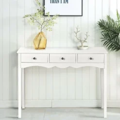 Costway Console Table Hall Table Side Table Desk Accent Table 3 Drawers Entryway White 12 Costway Console Table Hall Table Side Table Desk Accent Table 3 Drawers Entryway White -Costway GUEST e6e72db3 43b3 42d6 95f8 7e6c90496612