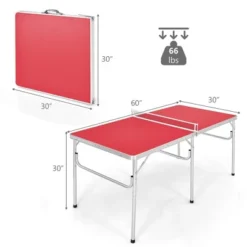 60'' Portable Table Tennis Ping Pong Folding Table W/Accessories Indoor Game -Costway GUEST e705a271 67f9 4b0e a8dc cdd4bd1c6f5e