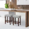Costway Set Of 2 Counter Height Bar Stools Saddle Kitchen Chairs With Wooden Legs -Costway GUEST e771134c 747c 4f9d bf3b 608c2bbe20bf