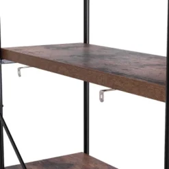 Costway 5-Tier Bookshelf, Industrial Etagere Bookcase, Rustic Display Shelf Organizer -Costway GUEST e7e1814c 8875 418f 91f5 99253f761633