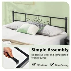 Costway Twin/Queen/Full Metal Platform Bed Frame With Headboard And Footboard No Box Spring Needed 18 Costway Twin/Queen/Full Metal Platform Bed Frame With Headboard And Footboard No Box Spring Needed -Costway GUEST e8550532 6361 4592 88d4 2407ef2192e9