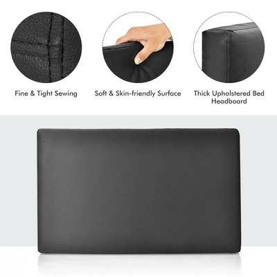 Costway Twin Wall-mounted Headboard Linen Fabric Upholstered Padded Easy Assembly 8 Costway Twin Wall-mounted Headboard Linen Fabric Upholstered Padded Easy Assembly - Image 6