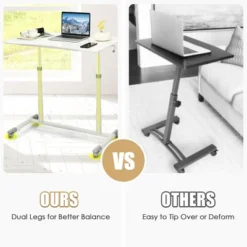Costway Height Adjustable Computer Desk Sit To Stand Rolling Notebook Table Portable -Costway GUEST e8ad1eed 91f5 41ea bd85 07975c1b1e48