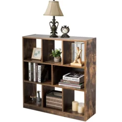 Costway Bookcase Industrial Freestanding Bookshelf Storage Organizer W/ Open Compartments -Costway GUEST e916c0fa b0e1 4fd8 9796 a5e54043aab9
