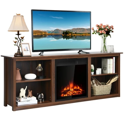Costway 70'' 2-Tier TV Fireplace Stand W/22.5'' Electric Fireplace Up To 75'' 13 Costway 70'' 2-Tier TV Fireplace Stand W/22.5'' Electric Fireplace Up To 75'' - Image 11