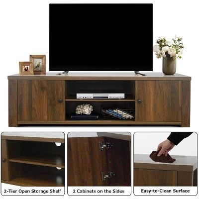 Costway TV Stand For TV's Up To 65'' W/Storage Cabinets & Shelves 10 Costway TV Stand For TV's Up To 65'' W/Storage Cabinets & Shelves - Image 8