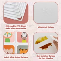 Costway 12-Cube Kids Wardrobe Baby Dresser Bedroom Armoire Clothes Hanging Closet With Door -Costway GUEST eadbf23b 4b69 4776 901a c12a95014cb1