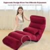 Costway Folding Lazy Sofa Chair Stylish Sofa Couch Bed Lounge Chair W/Pillow Burgundy 2 Costway Folding Lazy Sofa Chair Stylish Sofa Couch Bed Lounge Chair W/Pillow Burgundy -Costway GUEST eb7e4d36 df98 41e7 8b74 6bb8a9f6c668