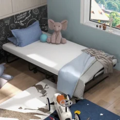 Costway Heavy Duty Foldable Bed Metal Guest Bed Daybed W/ 4 Inch Mattress Memory Foam -Costway GUEST edd62a92 58dd 40df b8e2 9b451427a0d5