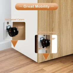 Costway File Cabinet With 2 Drawers Mobile Filing Cabinet W/Wheel For Letter Size -Costway GUEST ee64d0b0 f593 4195 87f2 fb1d219533e6