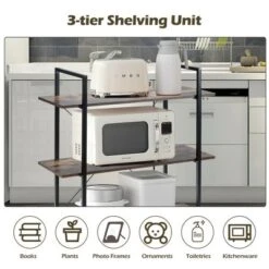 Costway 3-Tier Bookshelf Industrial Bookcase Display Shelf Storage Rack Rustic Brown 15 Costway 3-Tier Bookshelf Industrial Bookcase Display Shelf Storage Rack Rustic Brown -Costway GUEST ee971030 aafa 4b8a be89 6f2943f7c00b