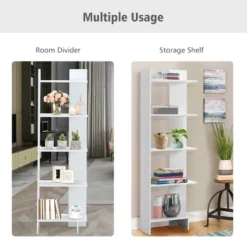 Costway 5-Tier Bookcase Storage Open Shelves Display Unit Room Divider -Costway GUEST eeae4863 3ec7 4216 8cff ea2d89e824e6