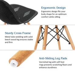 Costway 2PCS Modern DSW Dining Chair Office Home W/ Mesh Design Wooden Legs 22 Costway 2PCS Modern DSW Dining Chair Office Home W/ Mesh Design Wooden Legs -Costway GUEST eebab892 ab3d 4615 b2b3 238ffdb4b412