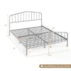 Costway Queen Size Metal Bed Frame Platform Headboard & Footboard W/Storage Sliver -Costway GUEST ef1f3941 d446 495a 97c8 5cf9f63a993a