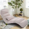 Costway Folding Lazy Sofa Chair Stylish Sofa Couch Beds Lounge Chair W/Pillow Beige New -Costway GUEST efa1db0f eb31 44bf 8958 897613ddf6b0