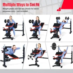 Costway Multi-function Adjustable Olympic Weight Bench W/Preacher Curl Home Gym Training -Costway GUEST f06f400f c0a8 4a6e 8bc7 3ba7e47c9f69