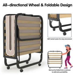 Costway Folding Rollaway Bed Extra Guest W/ Memory Foam Mattress 18 Costway Folding Rollaway Bed Extra Guest W/ Memory Foam Mattress -Costway GUEST f0d18739 2145 4875 ab9d 4e2d9c8b06b7