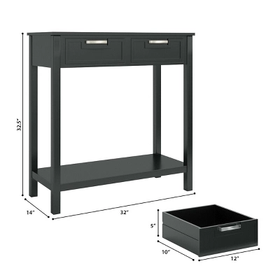 Costway Accent Console Table Entryway Sofa Foyer Table Storage Shelf W/2 Drawers 3 Costway Accent Console Table Entryway Sofa Foyer Table Storage Shelf W/2 Drawers