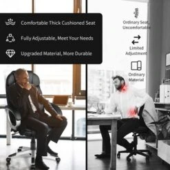 Costway Ergonomic Office Task Chair High Back Leather Swivel -Costway GUEST f19e9239 f1de 4e70 ae98 610f9197276a