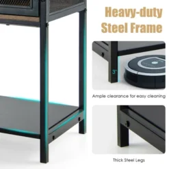 Costway Industrial Buffet Sideboard Kitchen Cupboard W/ Metal Mesh Doors & 2 Drawers -Costway GUEST f1b48f9b 7a2c 4841 a806 1393e225f039