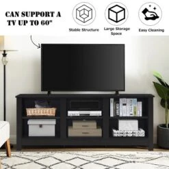 Costway TV Stand Cabinet For TV's Up To 60'' Entertainment Center W/Storage Shelves BlackBrown 17 Costway TV Stand Cabinet For TV's Up To 60'' Entertainment Center W/Storage Shelves BlackBrown -Costway GUEST f1c7717b d3f5 4eb9 a0e8 861eda7e2539