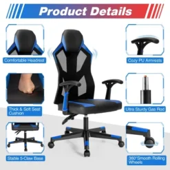 Costway Gaming Chair Swivel Computer Office Chair W/ Adjustable Mesh Back -Costway GUEST f27f4647 e080 4382 90a5 40862934b9bc