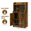 Costway Storage Cabinet Bookcase W/2 Doors And Open Shelves Display Shelf Rustic Brown 1 Costway Storage Cabinet Bookcase W/2 Doors And Open Shelves Display Shelf Rustic Brown -Costway GUEST f2a01229 840d 4e2c b8c8 d6387ce0e195