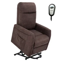 Costway Power Lift Recliner Chair For Elderly Living Room Chair W/ Remote Control GreyBrown -Costway GUEST f35c86a9 a6cf 4894 9ac1 0f7efcb3f3b0
