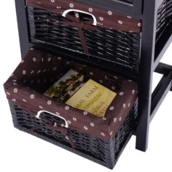 Costway Set OF 2 Night Stand 3 Tier 1 Drawer Bedside End Table Organizer Wood W/2 Basket -Costway GUEST f367cfc4 6ea9 4c59 aab1 00b01d6f6152