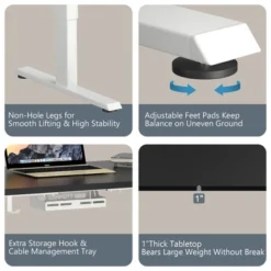 Costway Ergonomic Electric Adjustable Standing Up Desk Dual Motor W/ Controller -Costway GUEST f385db3d 2346 40b5 aa19 9c7a373451f7