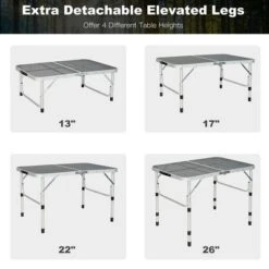 Costway Folding Grill Table For Camping Lightweight Aluminum Metal Grill Stand Table -Costway GUEST f3b5e71d 8745 441e 8d79 0d8031b76028