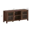 Costway TV Stand Entertainment Center For TV's Up To 65'' W/ Storage Cabinets Walnut -Costway GUEST f3dfd37c 50bb 49cd a8cf fe4e60c2a66c